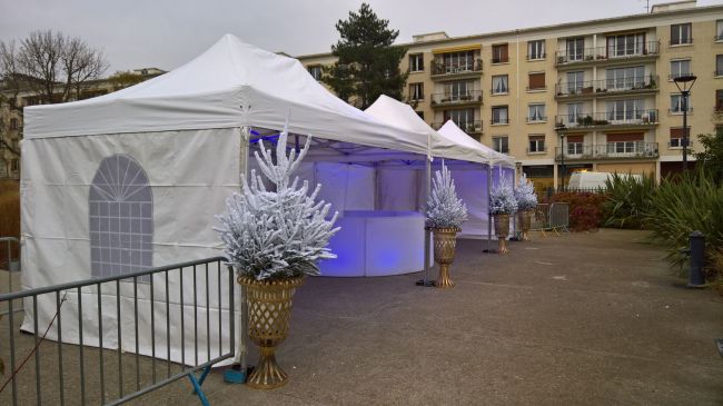 Locaion de tentes avec éclairages